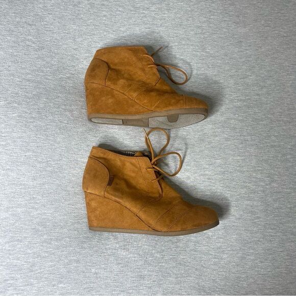 Route 66 Women’s Suede Wedge Booties Ankle Boots - Picture 9 of 10